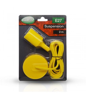 Suspension câble 2m E27 jaune 5007 3760173783632