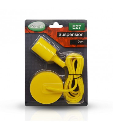 Suspension câble 2m E27 jaune 5007 3760173783632