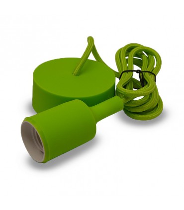 Suspension câble 2m E27 vert 5006 3760173783625