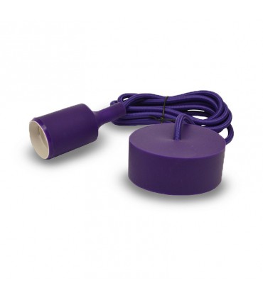 Suspension câble 2m E27 violet 5009 3760173783656