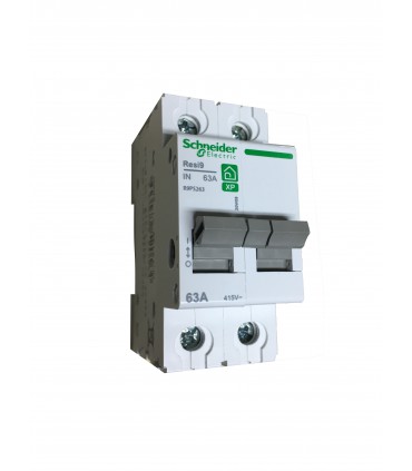 INTERRUPTEUR SECTIONNEUR XP 2P 63A - Schneider R9PS263