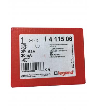 Legrand 411506 - DX3-ID 2P 63A AC 30MA - 3245064115063