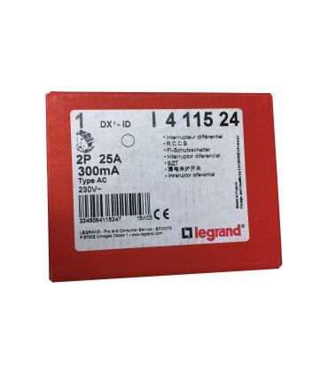 Legrand 411524 - DX3-ID 2P 25A AC 300MA - 3245064115247