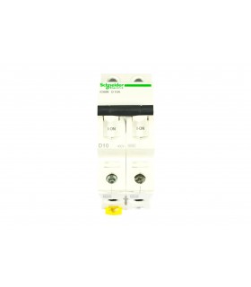 ACTI9 - IC60N DISJONCTEUR 2P 10A COURBE D - CERTIF NF - A9F75210