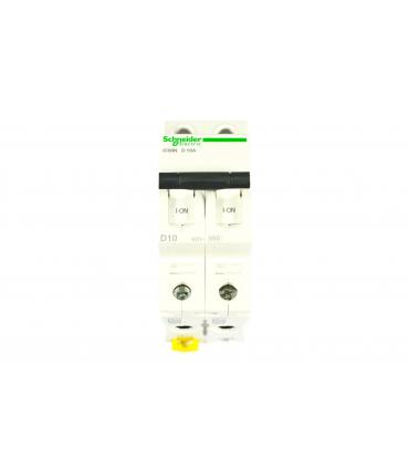 ACTI9 - IC60N DISJONCTEUR 2P 10A COURBE D - CERTIF NF - A9F75210