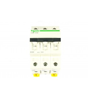 ACTI9 - IC60N DISJONCTEUR 3P 20A COURBE D - CERTIF NF - A9F75320