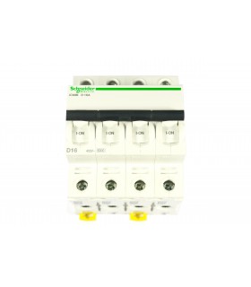 ACTI9 - IC60N DISJONCTEUR 4P 16A COURBE D - CERTIF NF - A9F75416