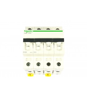 ACTI9 - IC60N DISJONCTEUR 4P 50A COURBE D - CERTIF NF - A9F75450