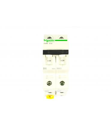 ACTI9 - IC60N DISJONCTEUR 2P 6A COURBE B - CERTIF NF - A9F76206