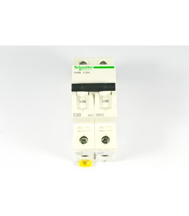 ACTI9 - IC60N DISJONCTEUR 2P 20A COURBE C - CERTIF NF - A9F77220