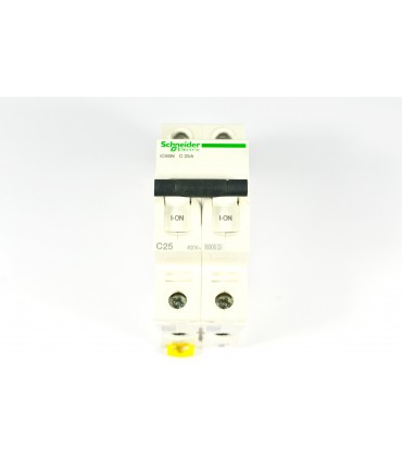 ACTI9 - IC60N DISJONCTEUR 2P 25A COURBE C - CERTIF NF - A9F77225