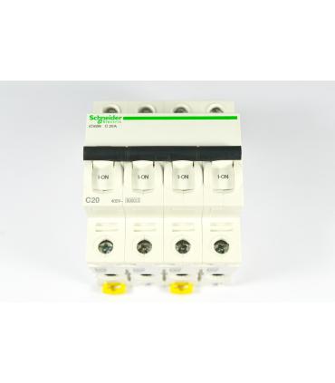 ACTI9 - IC60N DISJONCTEUR 4P 20A COURBE C - CERTIF NF - A9F77420