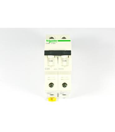 ACTI9 - IC60H DISJONCTEUR 2P 20A COURBE C - CERTIF NF - A9F87220