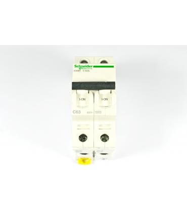 ACTI9 - IC60H DISJONCTEUR 2P 63A COURBE C - CERTIF NF - A9F87263