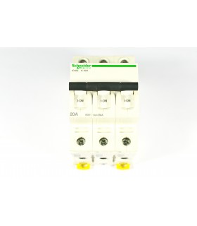 ACTI9 - IC60L DISJONCTEUR 3P 20A COURBE K - A9F95320 ACTI9 - IC60L DISJONCTEUR 3P 20A COURBE K - A9F95320