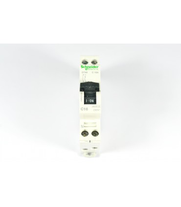 PRODIS DT40 - DISJONCTEUR - 1P+N - 16A - COURBE C - CERTIF NF - A9N21025