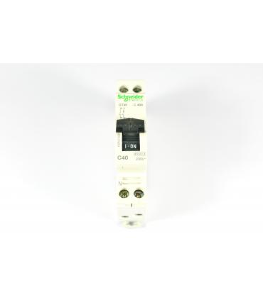 PRODIS DT40 - DISJONCTEUR - 1P+N - 40A - COURBE C - CERTIF NF - A9N21029