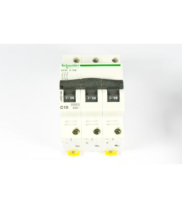 PRODIS DT40 - DISJONCTEUR - 3P - 10A - COURBE C - 6KA - CERTIF NF - A9N21044