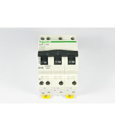 PRODIS DT40 - DISJONCTEUR - 3P+N - 10A - COURBE C - 6KA - NF - A9N21064