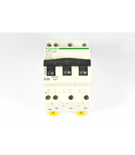 PRODIS DT40 - DISJONCTEUR - 3P+N - 25A - COURBE C - 6KA - NF - A9N21067