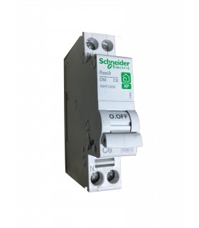 RESI9 XP - DISJONCTEUR MODULAIRE - 1P+N - 6A - COURBE C - NF - R9PFC606