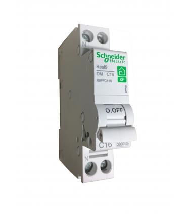 RESI9 XP - DISJONCTEUR MODULAIRE - 1P+N - 16A - COURBE C - NF - R9PFC616