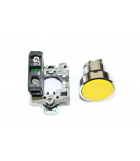 HARMONY XB4 - BOUTON POUSSOIR A IMPULSION - Ø22 - JAUNE - 1F - XB4BA51 HARMONY XB4 - BOUTON POUSSOIR A IMPULSION - Ø22 - JAUNE - 1F - XB4BA51