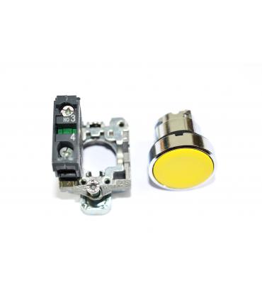 HARMONY XB4 - BOUTON POUSSOIR A IMPULSION - Ø22 - JAUNE - 1F - XB4BA51