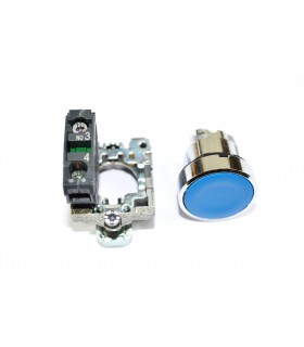 HARMONY XB4 - BOUTON POUSSOIR A IMPULSION - Ø22 - BLEU - 1F - XB4BA61 HARMONY XB4 - BOUTON POUSSOIR A IMPULSION - Ø22 - BLEU - 1F - XB4BA61