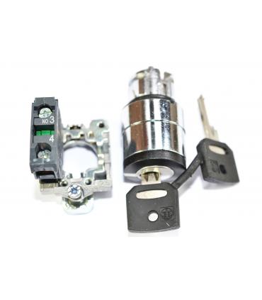 HARMONY XB4 - BOUTON A CLE 455 - Ø22 - 2 POS A RAP. - RETR G - XB4BG61