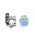 HARMONY XB4 - BOUTON POUSSOIR A IMPULS - Ø22 - CAPUCHONNE - BLEU - XB4BP61