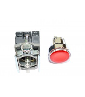 HARMONY XB4 - POUSSOIR LUMINEUX LED - 1F+1O - ROUGE - Ø22 - XB4BW34B5