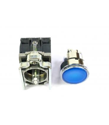 HARMONY XB4 - POUSSOIR LUMINEUX LED - 1F+1O - BLEU - Ø22 - XB4BW36B5