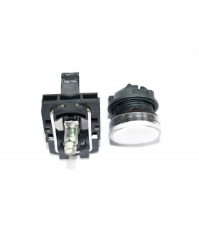 HARMONY XB5 - VOYANT LUMINEUX DEL - Ø22 - BLANC - 230V - VIS - XB5AVM1