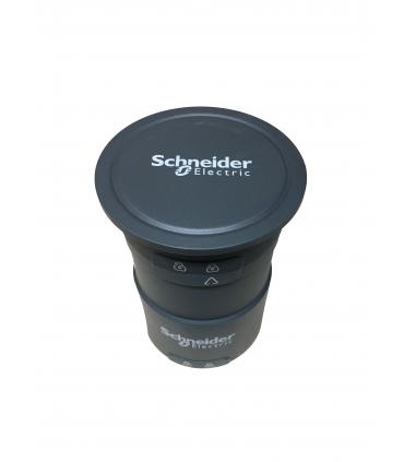 HARMONY XVU - EMBASE ALIM AVEC COUVERCLE - Ø60 - NOIR - 24VACDC - XVUC21B