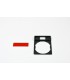 HARMONY - PORTE-ETIQUETTE PLATE 30X40 - PLASTIQUE NOIR - AVEC - ZBY2101