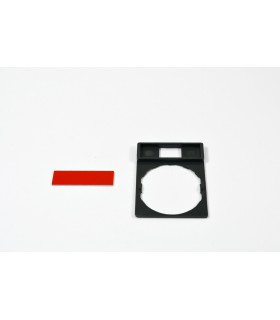 HARMONY - PORTE-ETIQUETTE PLATE 30X40 - PLASTIQUE NOIR - AVEC - ZBY2101