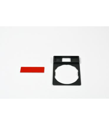 HARMONY - PORTE-ETIQUETTE PLATE 30X40 - PLASTIQUE NOIR - AVEC - ZBY2101