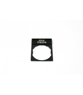 HARMONY - PORTE-ETIQUETTE 30X40 + ETIQUETTE SOUS TENSION 8X27 - ZBY2126