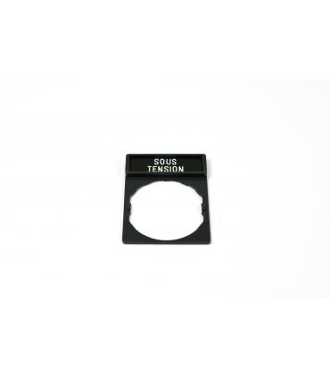 HARMONY - PORTE-ETIQUETTE 30X40 + ETIQUETTE SOUS TENSION 8X27 - ZBY2126