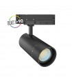 FOCUS SLIM II SPOT SUR RAIL NOIR 35W/30W/25W 3CCT IP20 ANGLE AJUS