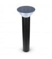 Potelet solaire conique 4W 3000°K IP65 noir