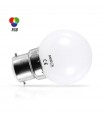 Ampoule LED bulbe RGB B22 1W 230Vac