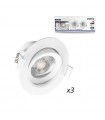 Spot plafond rond blanc 5W 3000°K 370Lm