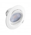 Spot plafond rond blanc 10W 3000°K 800Lm