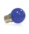 Ampoule LED bulbe bleu B22 1W 230Vac