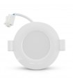 Luminaire de plafond 8W IP44 660Lm rond blanc