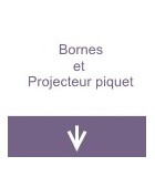 Bornes et projecteur piquet