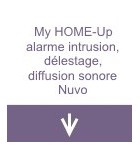 My HOME-Up alarme intrusion, délestage, diffusion sonore Nuvo