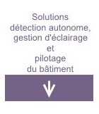 Solutions détection autonome, gestion d'éclairage et pilotage du bâtiment